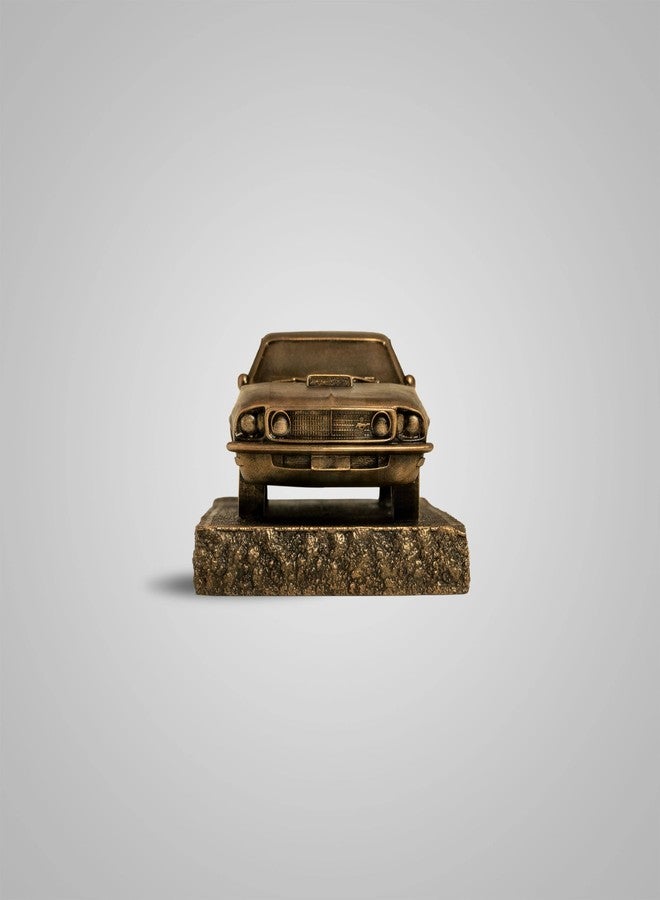 SILAII 1969 Ford Mustang Car Replica Sculpture in Antique Bronze Finish | Collectible Home Décor - Image 3